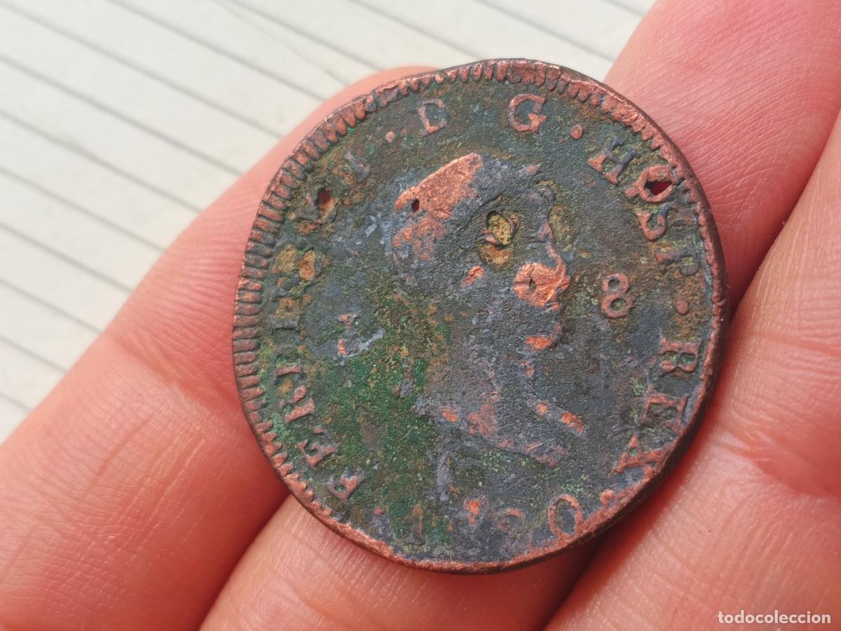 Monedas de Espa&ntilde;a: 8 maravedis de 1820 Fernando VII Jubia