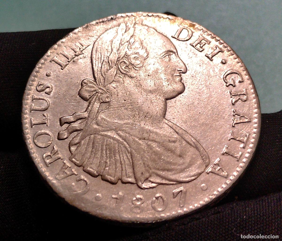 Monedas de Espa&ntilde;a: Real de a 8 Reales 1807 MEXICO Carlos IV de Espa&ntilde;a moneda espa&ntilde;ola de plata