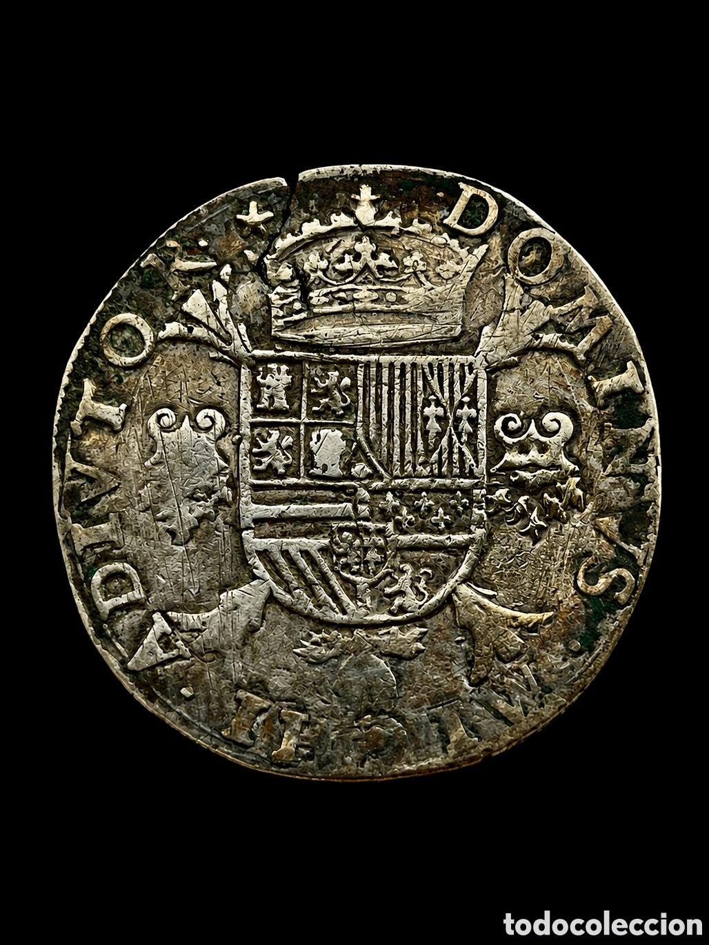 Moedas de Espanha: Philipsdaalder o Ecu de Plata Reinado de Felipe II a&ntilde;o 1557 como rey de Inglaterra