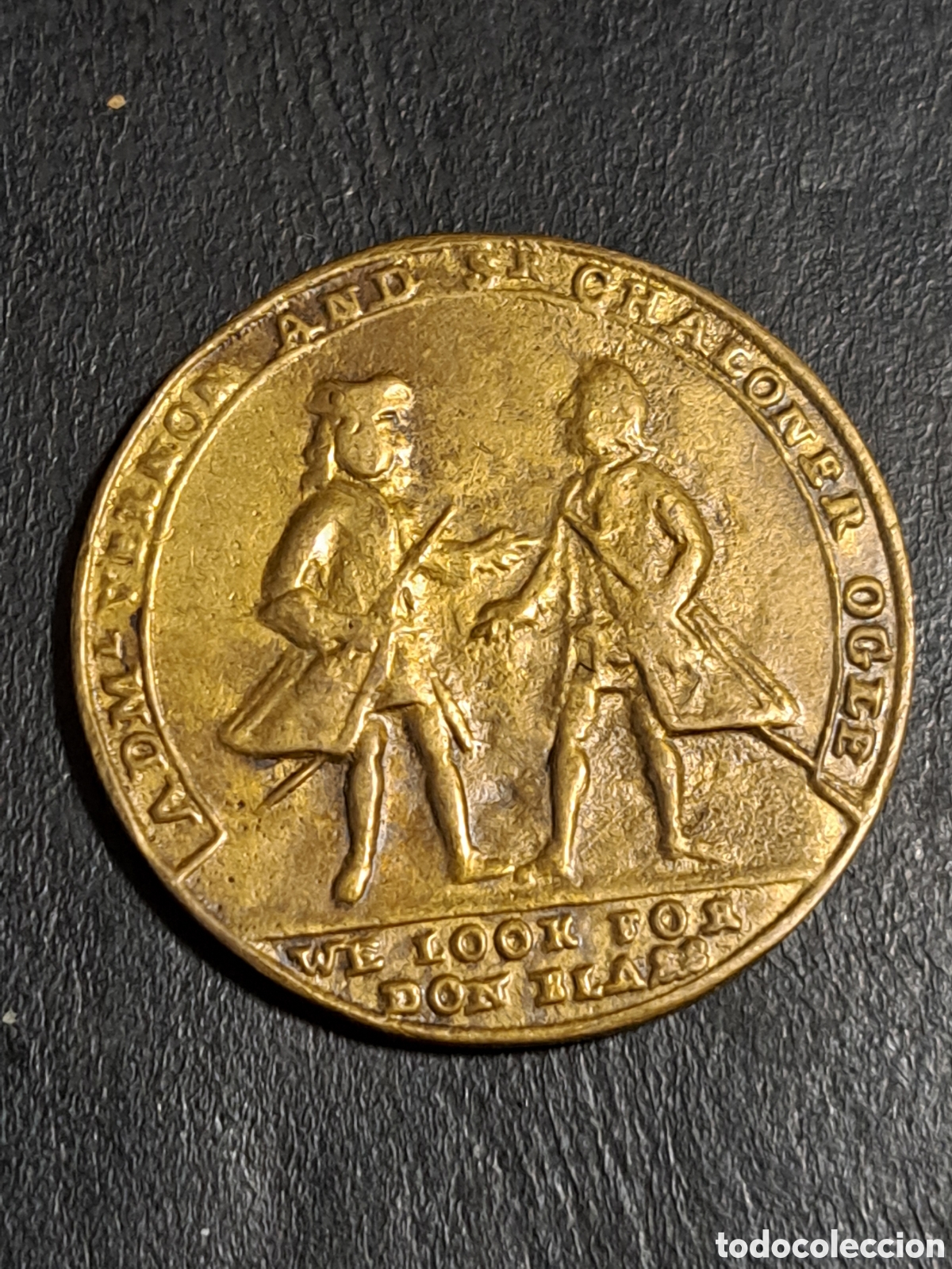 Monedas de Espa&ntilde;a: Medalla de Blas de lezo defensa de Cartagena de Indias a&ntilde;o 1741 la mayor humillaci&oacute;n inglesa