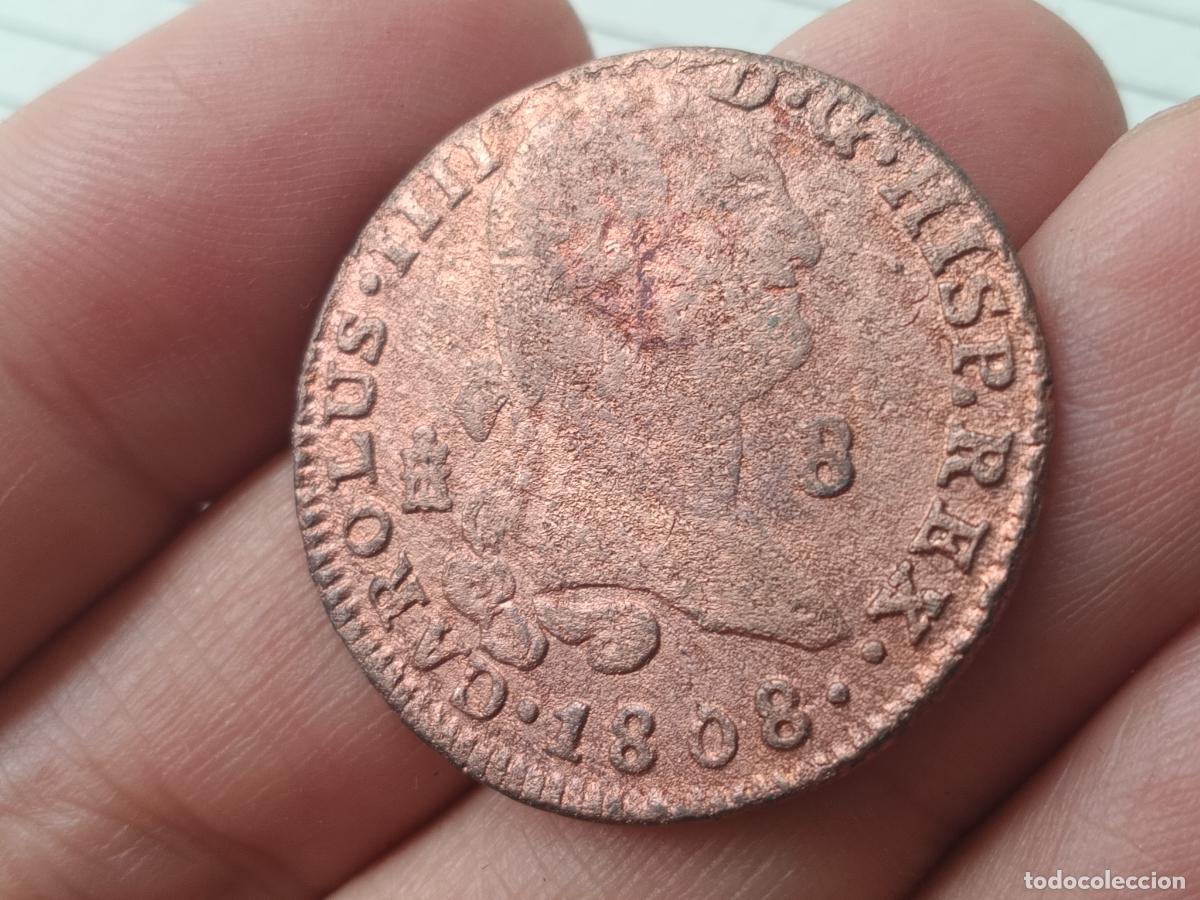 Monedas de Espa&ntilde;a: 8 maravedis de 1808 Carlos IV
