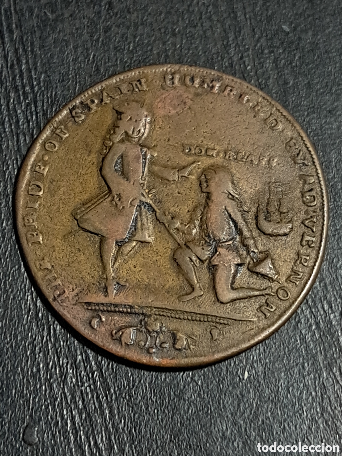 Monedas de Espa&ntilde;a: Medalla de Blas de lezo defensa de Cartagena de Indias a&ntilde;o 1741 la mayor humillaci&oacute;n inglesa