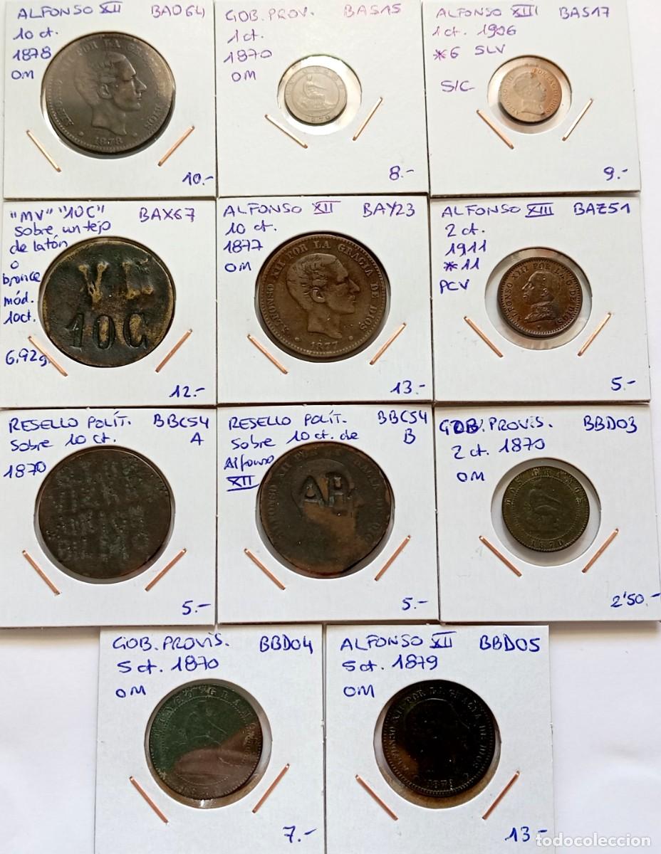 Monedas de Espa&ntilde;a: ⚜️ Interesante lote de 11 monedas del Centenario de la Peseta. Peso bruto 80 g