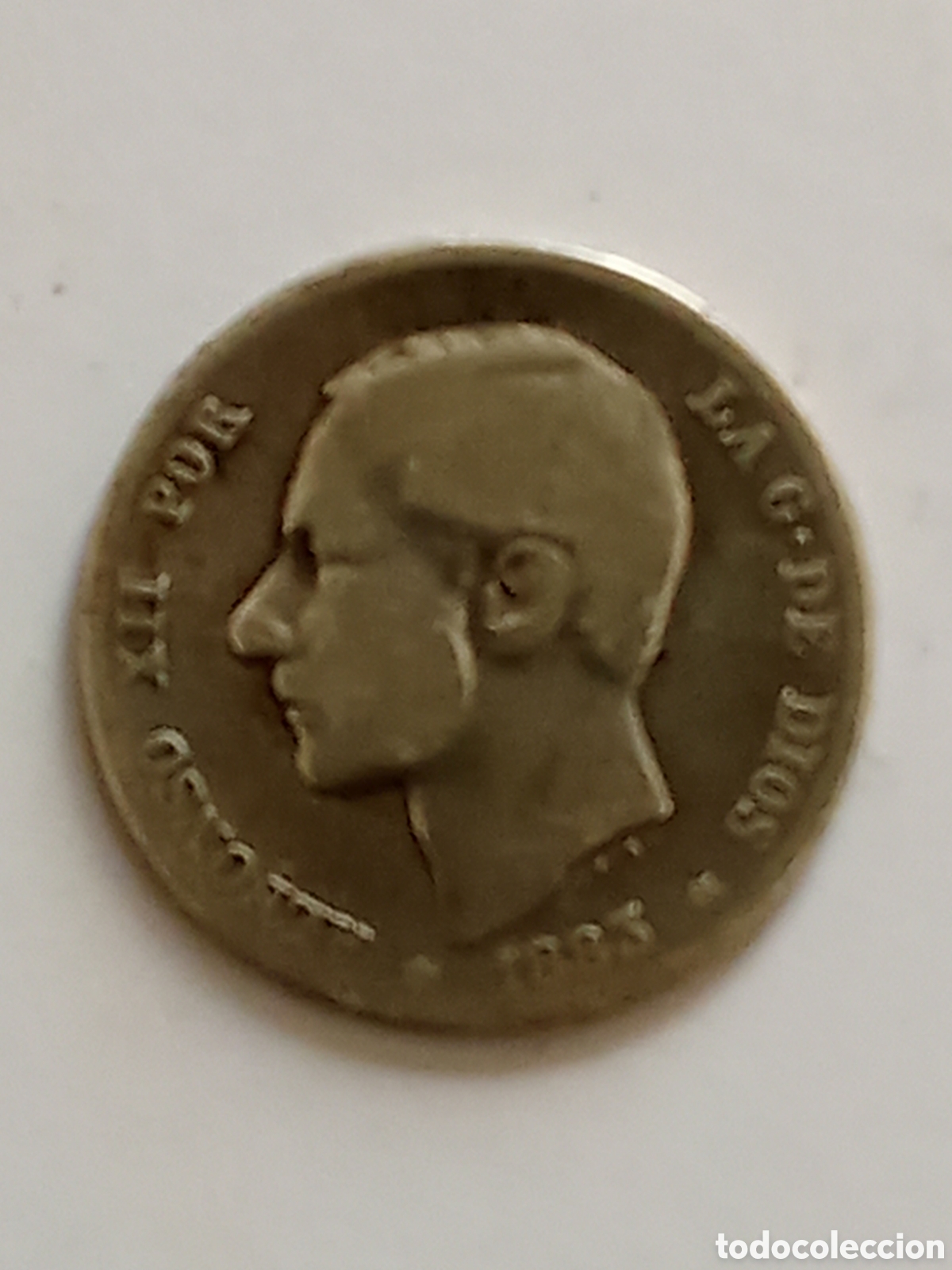 Monedas de Espa&ntilde;a: Moneda 1 peseta en plata , ALFONSO XII 1883 la que se ve