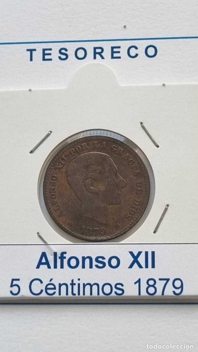 Monedas de Espa&ntilde;a: ESPA&Ntilde;A: MONEDA DE 5 C&Eacute;NTIMOS 1879 Alfonso XII - Ref.: 012
