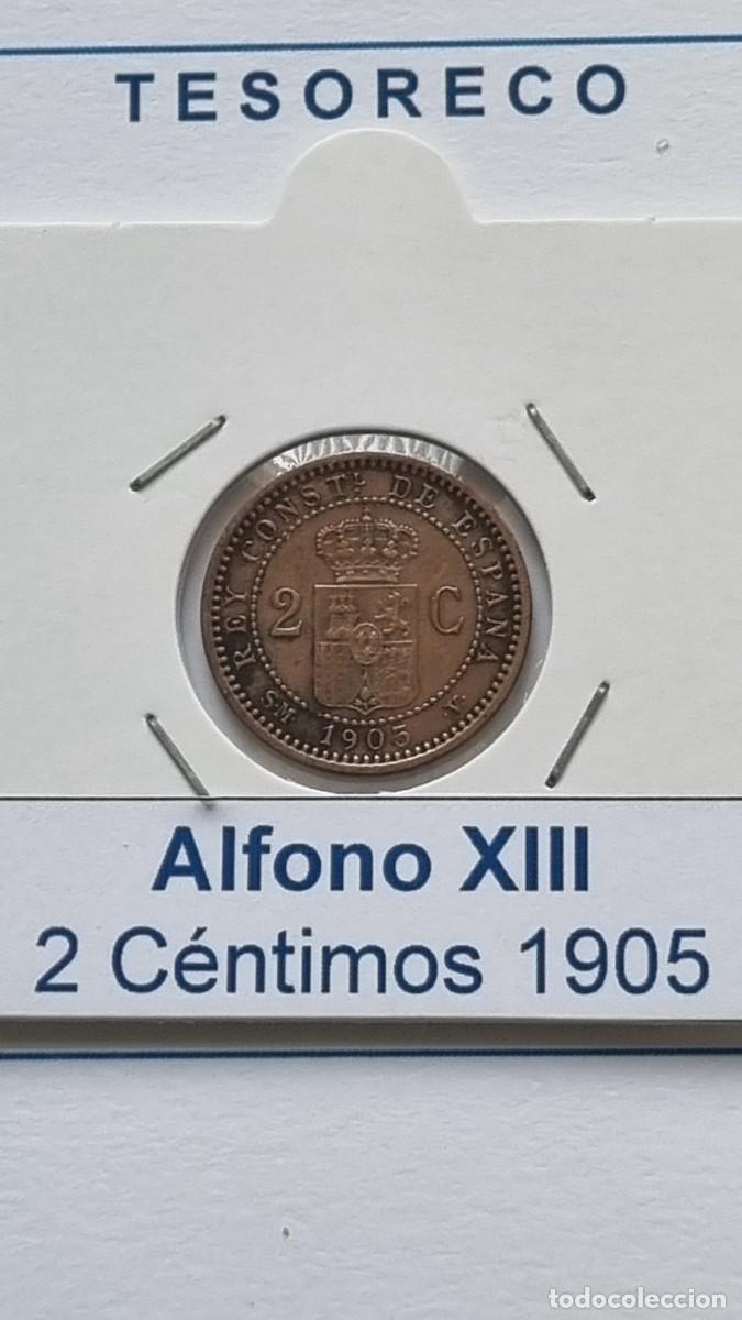 Monedas de Espa&ntilde;a: ESPA&Ntilde;A: MONEDA DE 2 C&Eacute;NTIMOS 1905*0- Alfonso XIII - Ref.: 018