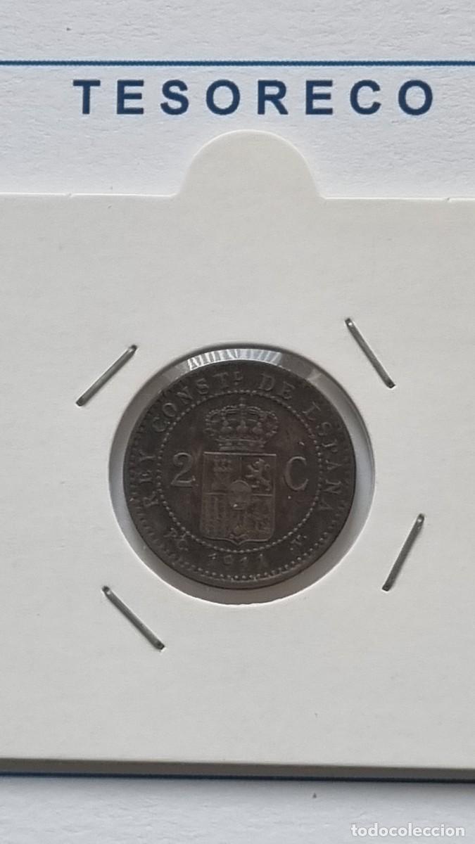 Monedas de Espa&ntilde;a: ESPA&Ntilde;A: MONEDA DE 2 C&Eacute;NTIMOS 1911*11 Alfonso XIII - Ref.: 019
