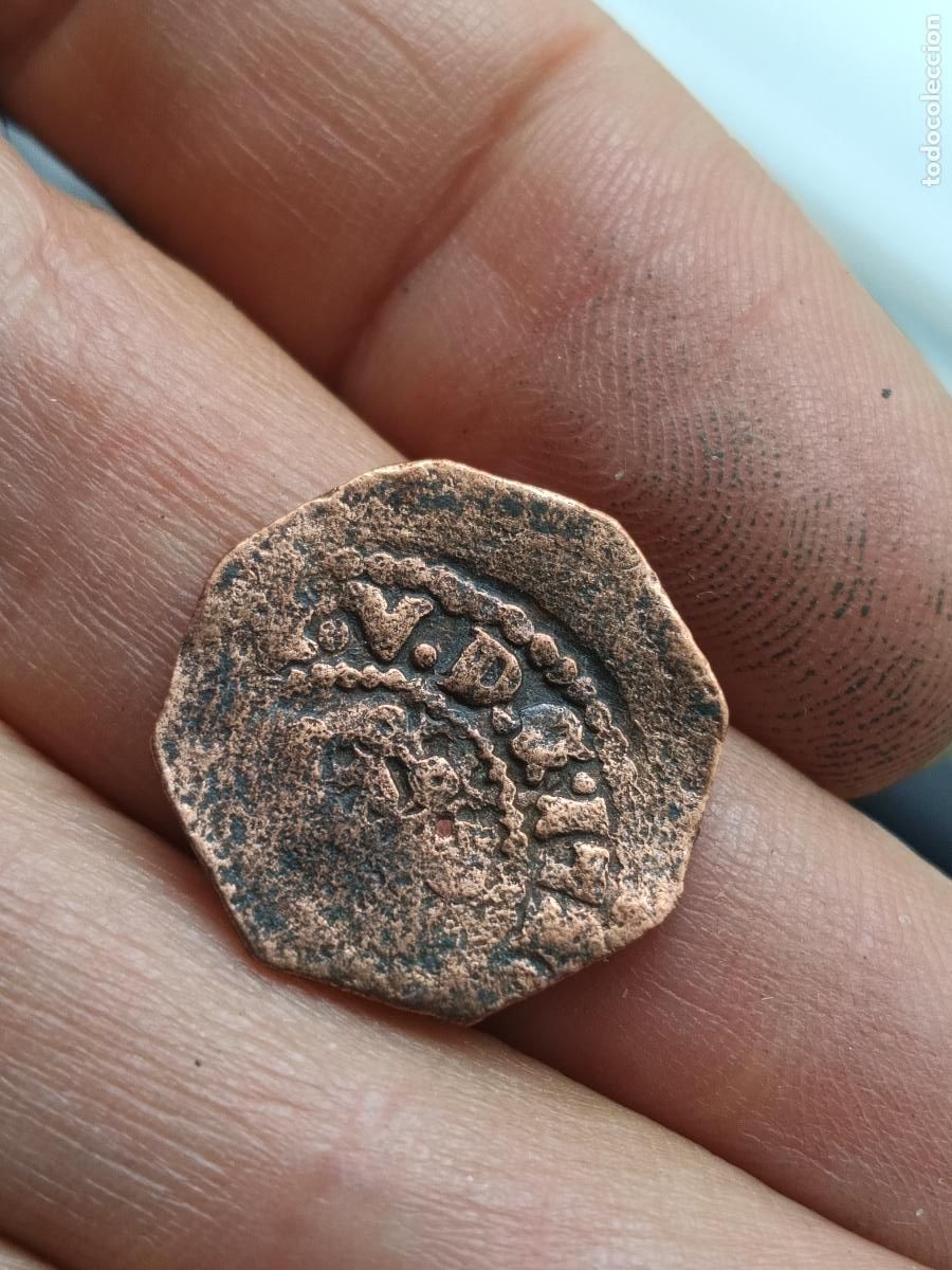 Monedas de Espa&ntilde;a: Navarra. Ochavada, ochavo. Fecha parcialmente visible