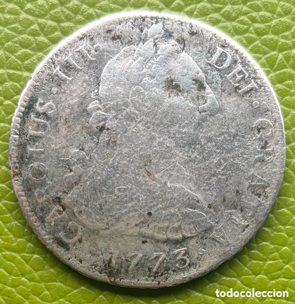 Monedas de Espa&ntilde;a: CARLOS III. OCHO REALES. 1773. LIMA. JM. PLATA