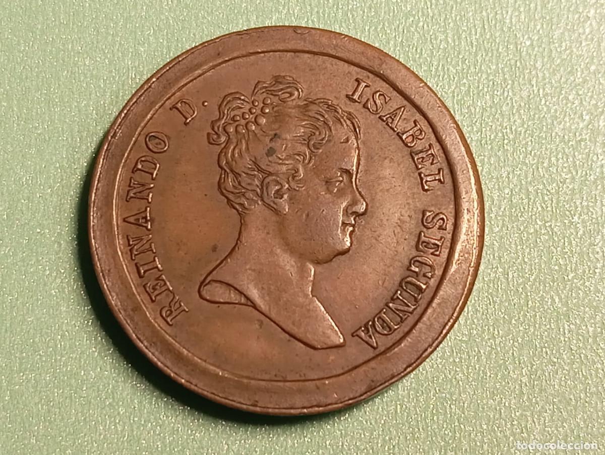 Monedas de Espa&ntilde;a: Isabel II de Espa&ntilde;a Medalla Proclamaci&oacute;n Constituci&oacute;n Espa&ntilde;ola Barcelona 1837