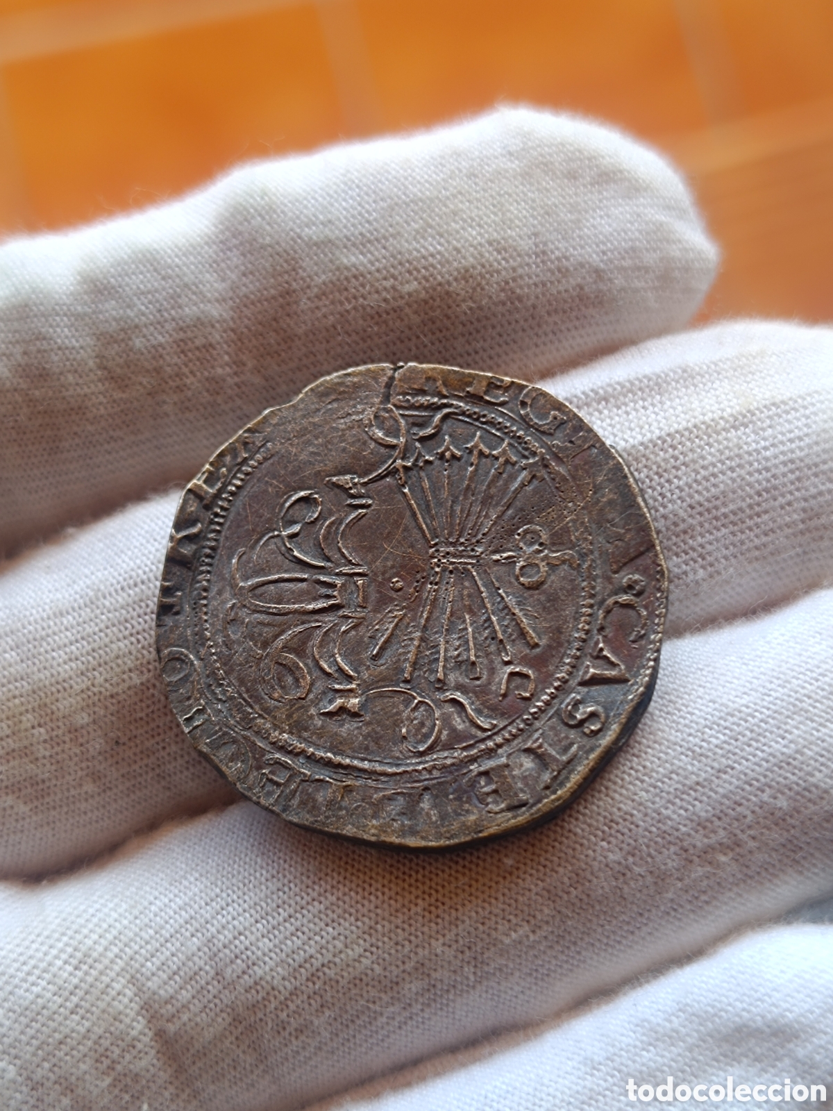 Monedas de Espa&ntilde;a: 4 reales Reyes Cat&oacute;licos Ceca Sevilla