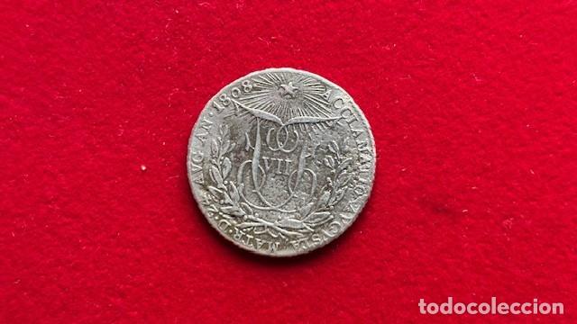 Monedas de Espa&ntilde;a: Fernando VII, medalla proclamacion 1808, 2 reales