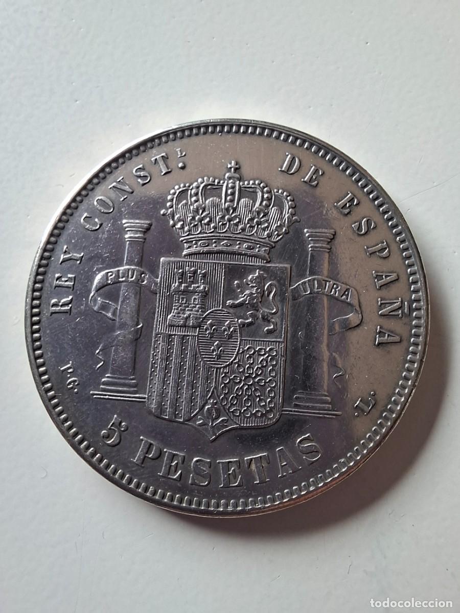 Monedas de Espa&ntilde;a: Moneda 5 Pesetas 1893 Alfonso XIII &ldquo;Pel&oacute;n&rdquo; Plata &ndash; Espa&ntilde;a