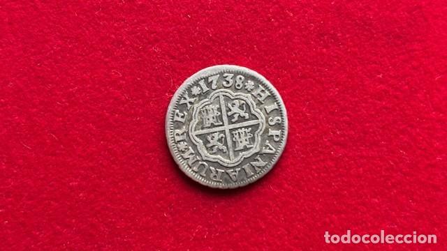 Monedas de Espa&ntilde;a: Felipe V, 1 real , 1738 P J, Sevilla, FAB 661, MBC