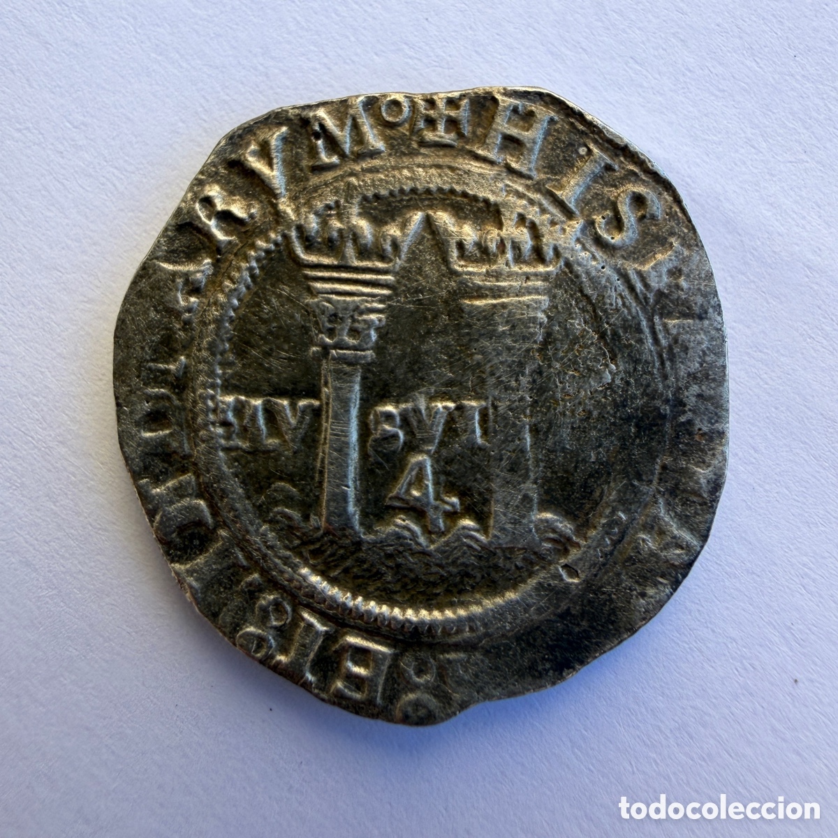 Coins of Spain: 4 reales Carlos y Juana M&eacute;xico