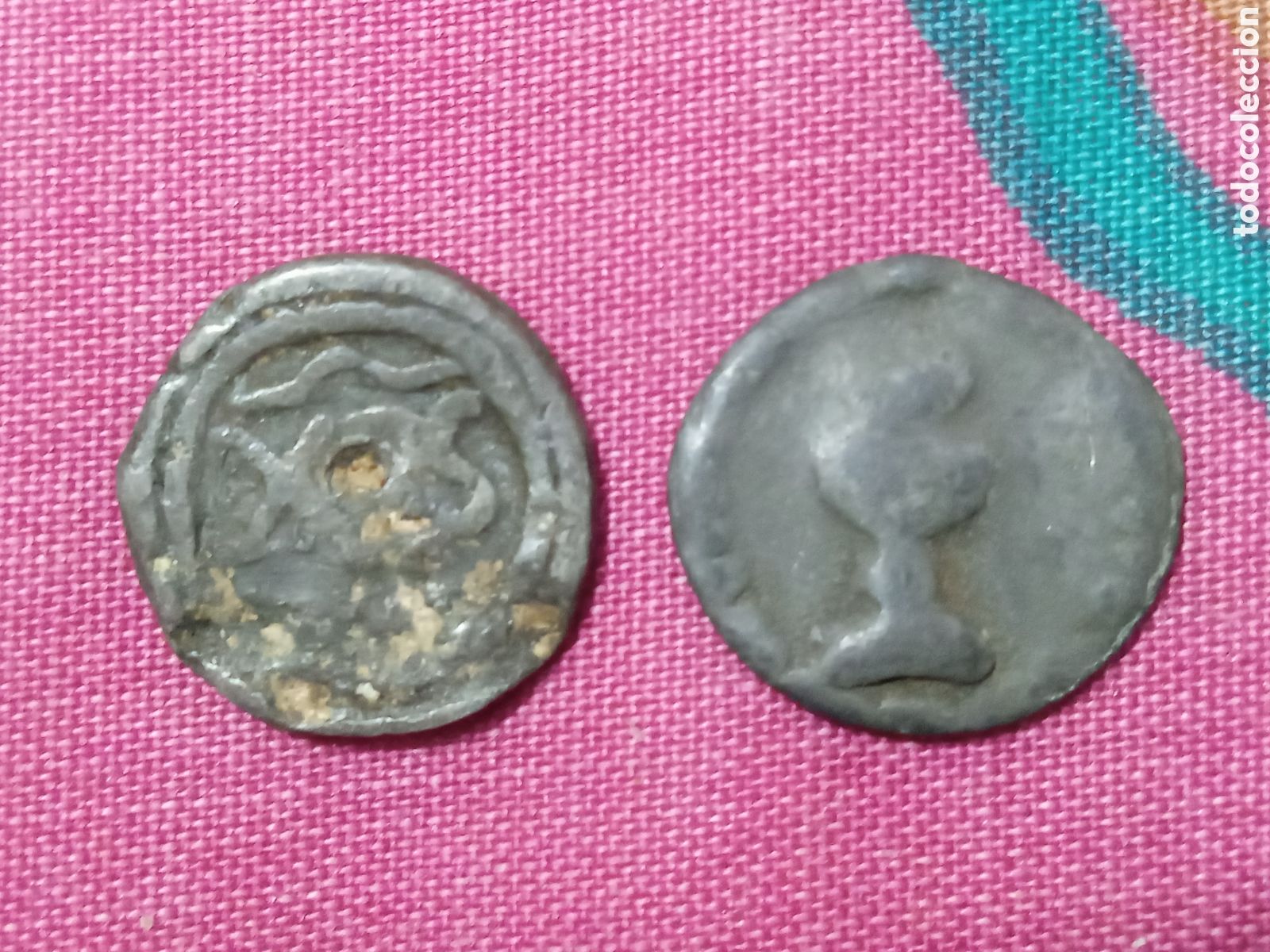 Monedas de Espa&ntilde;a: DOS BARATOS PLOMOS DE IGLESIA MALLORCA CATEDRAL LA SEU Y FELANITX MONEDA LOCAL