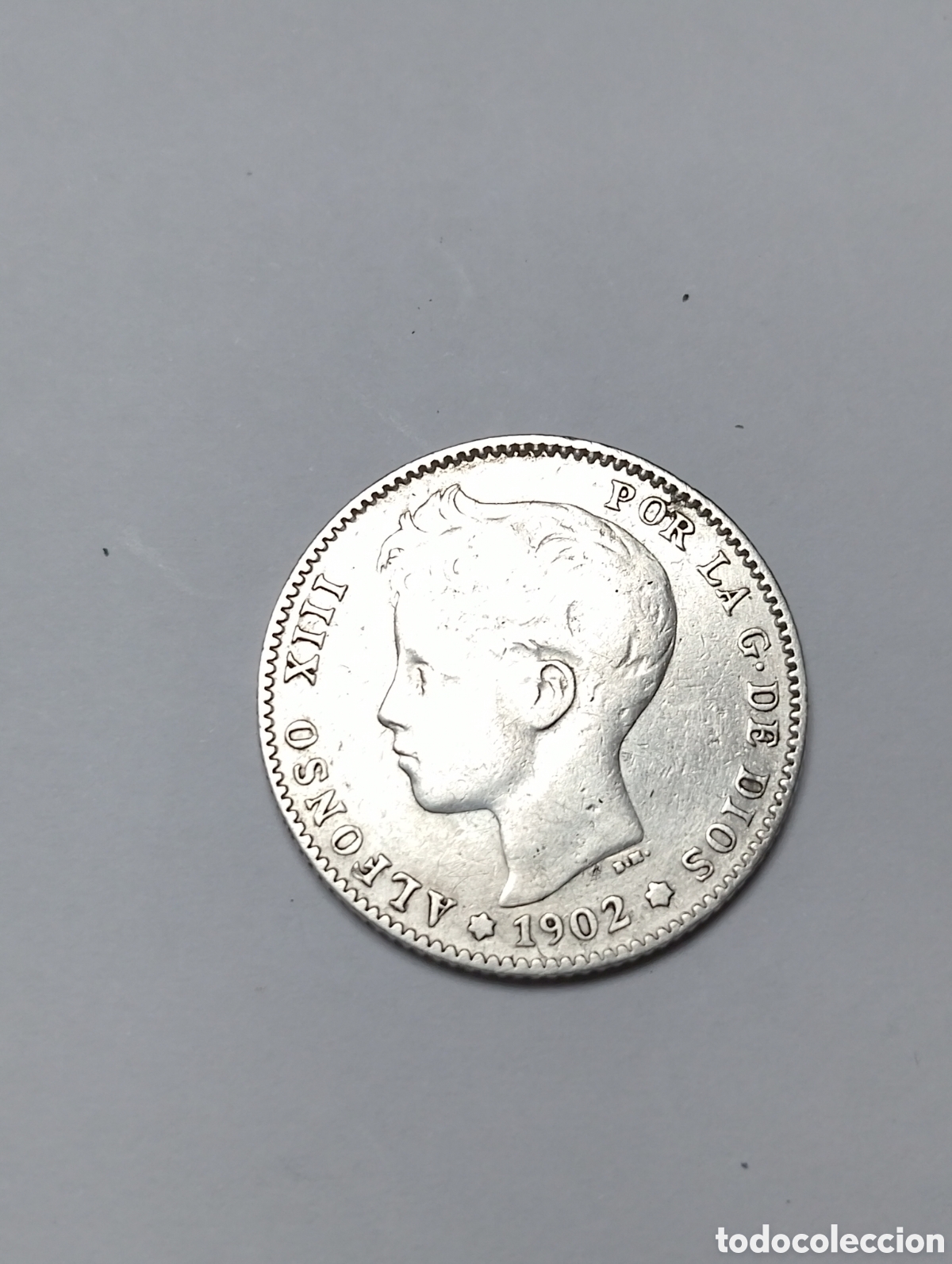 Monedas de Espa&ntilde;a: Monedas de Alfonso XIII de plata de 1 peseta