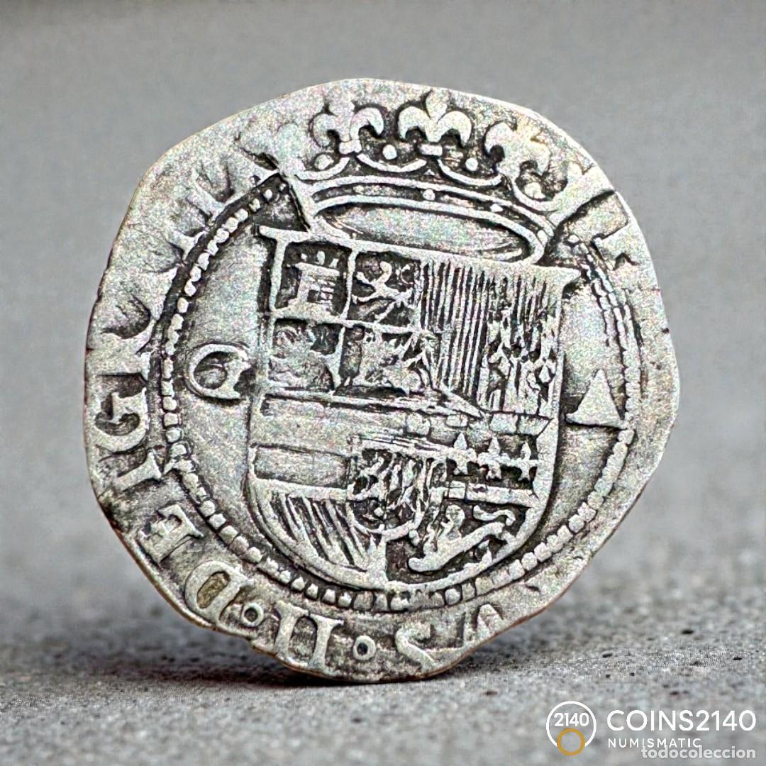 Monedas de Espa&ntilde;a: Felipe II (1566-1598). 1 Real. Granada. A. (AC-193). (Jarabo-Sanahuja-A158v). 3,30g.