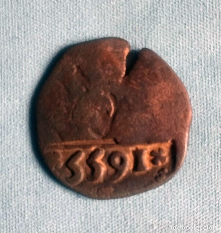 Monedas de Espa&ntilde;a: Resello de 8 maraved&iacute;s acu&ntilde;ado bajo el reinado de Felipe IV