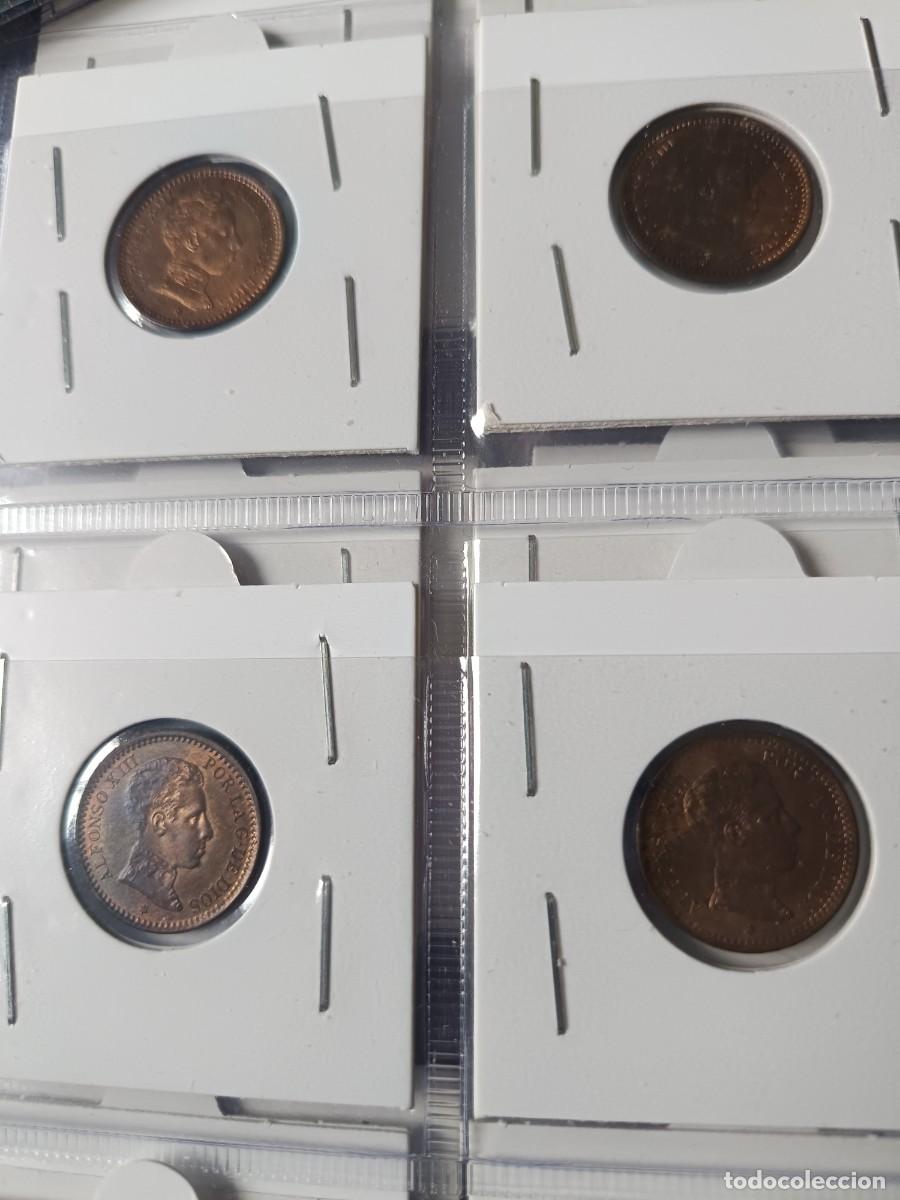Monedas de Espa&ntilde;a: Lote 75 monedas de 2 c&eacute;ntimos de cobre Alfonso XIII
