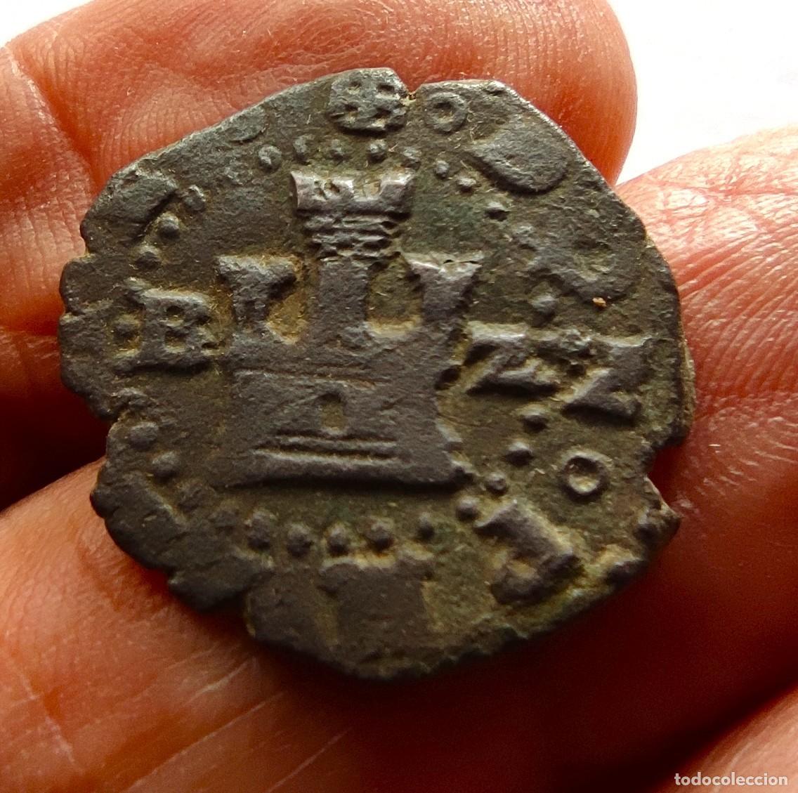 Monedas de Espa&ntilde;a: Felipe II 2 Maraved&iacute;s de Burgos Z (1581-1589) MBC