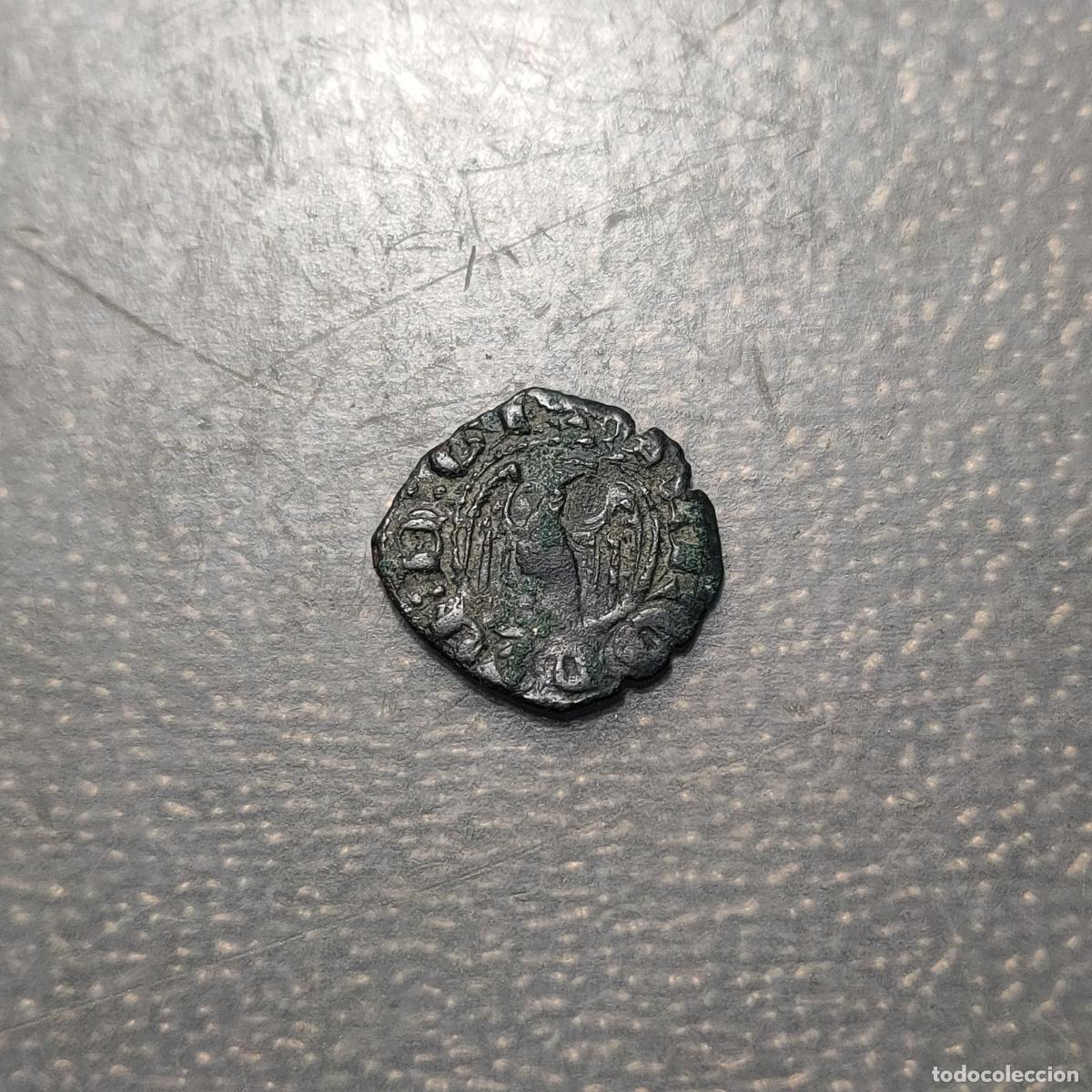 Monedas de Espa&ntilde;a: IMPERIO ESPA&Ntilde;OL SICILIA JUAN II DINERO (1458-1479) C-S:983 OXIDACIONES