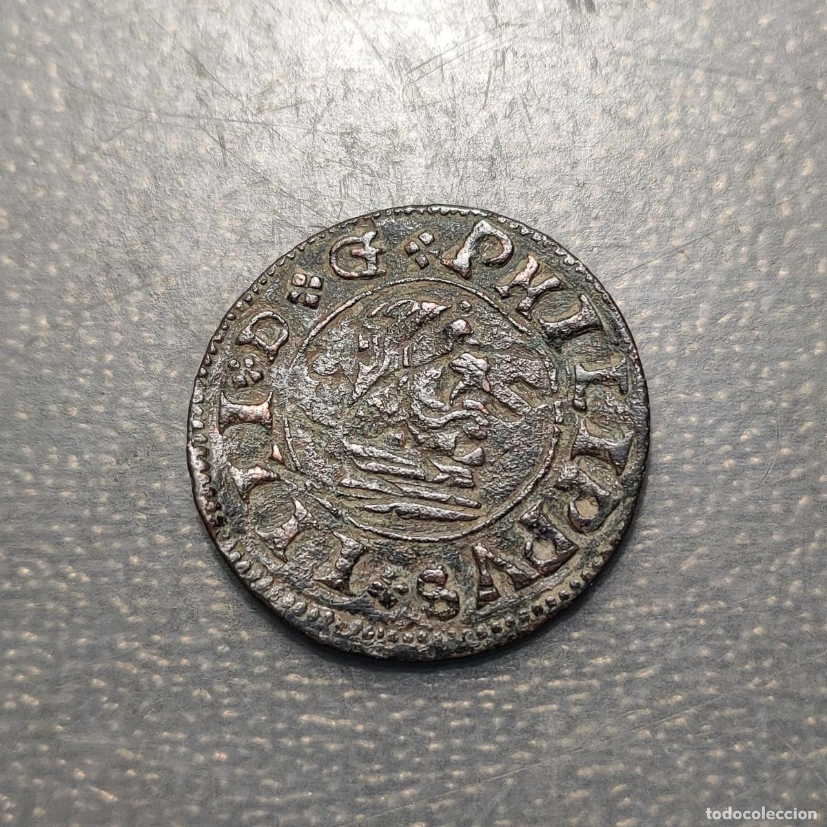 Monedas de Espa&ntilde;a: FALSA DE EPOCA ESPA&Ntilde;A SEVILLA FELIPE IV 16 MARAVEDIS 1663 (R) FALSA DE EPOCA