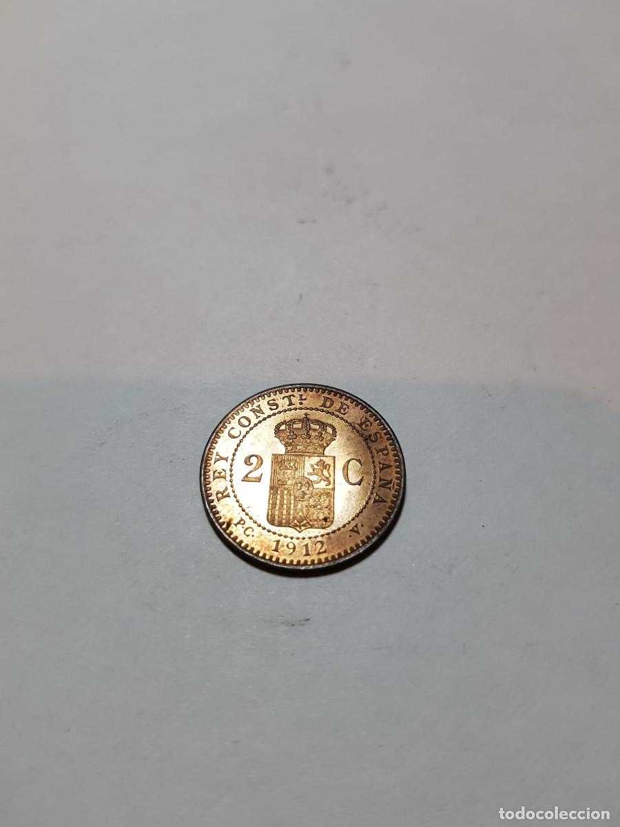 Monedas de Espa&ntilde;a: ALFONSO XIII- 2 CENTIMOS-1912*12 PCV - Foto 2