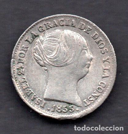 Monedas de Espa&ntilde;a: ISABEL II - 1 REAL de PLATA - 1855 BARCELONA