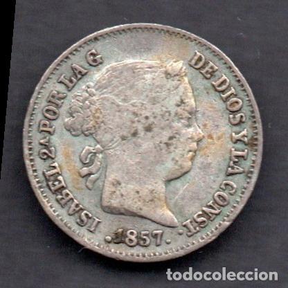 Monedas de Espa&ntilde;a: ISABEL II - 1 REAL de PLATA - 1857 BARCELONA