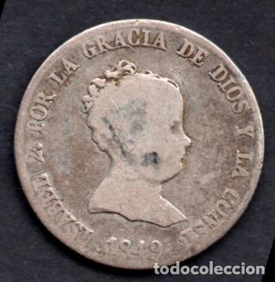 Monedas de Espa&ntilde;a: ISABEL II - 4 REALES de PLATA - 1849 MADRID