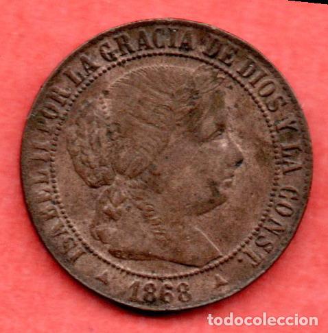 Monedas de Espa&ntilde;a: ISABEL II - 1 CENTIMO DE ESCUDO - 1867 SEGOVIA