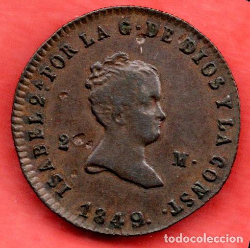 Monedas de Espa&ntilde;a: ISABEL II - 2 MARAVEDIS - 1849 JUBIA - Foto 1
