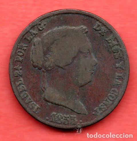 Monedas de Espa&ntilde;a: ISABEL II - 25 CENTIMOS DE REAL - 1855 SEGOVIA