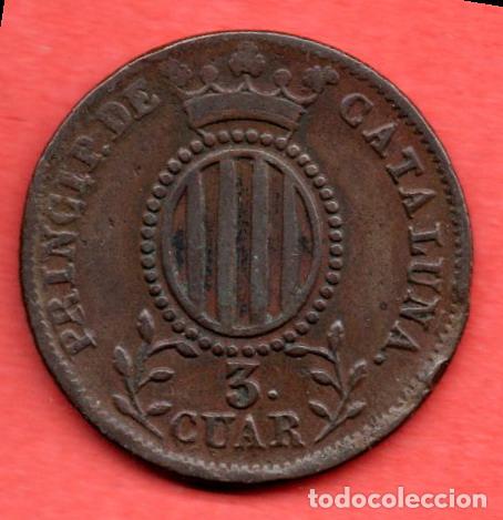Monedas de Espa&ntilde;a: ISABEL II - 3 CUARTOS 1841 - BARCELONA - CATALU&Ntilde;A