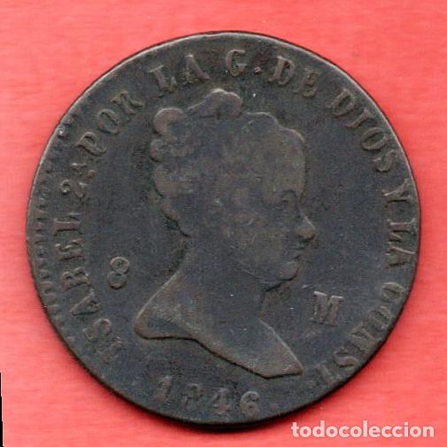 Monedas de Espa&ntilde;a: ISABEL II - 8 MARAVEDIS 1846 - JUBIA