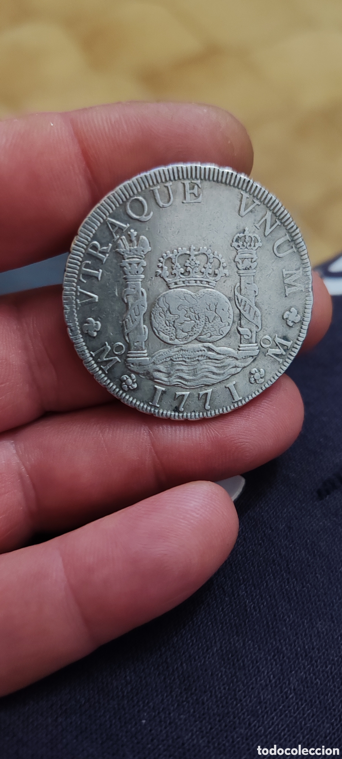 Monedas de Espa&ntilde;a: 8 reales 1771 mexico