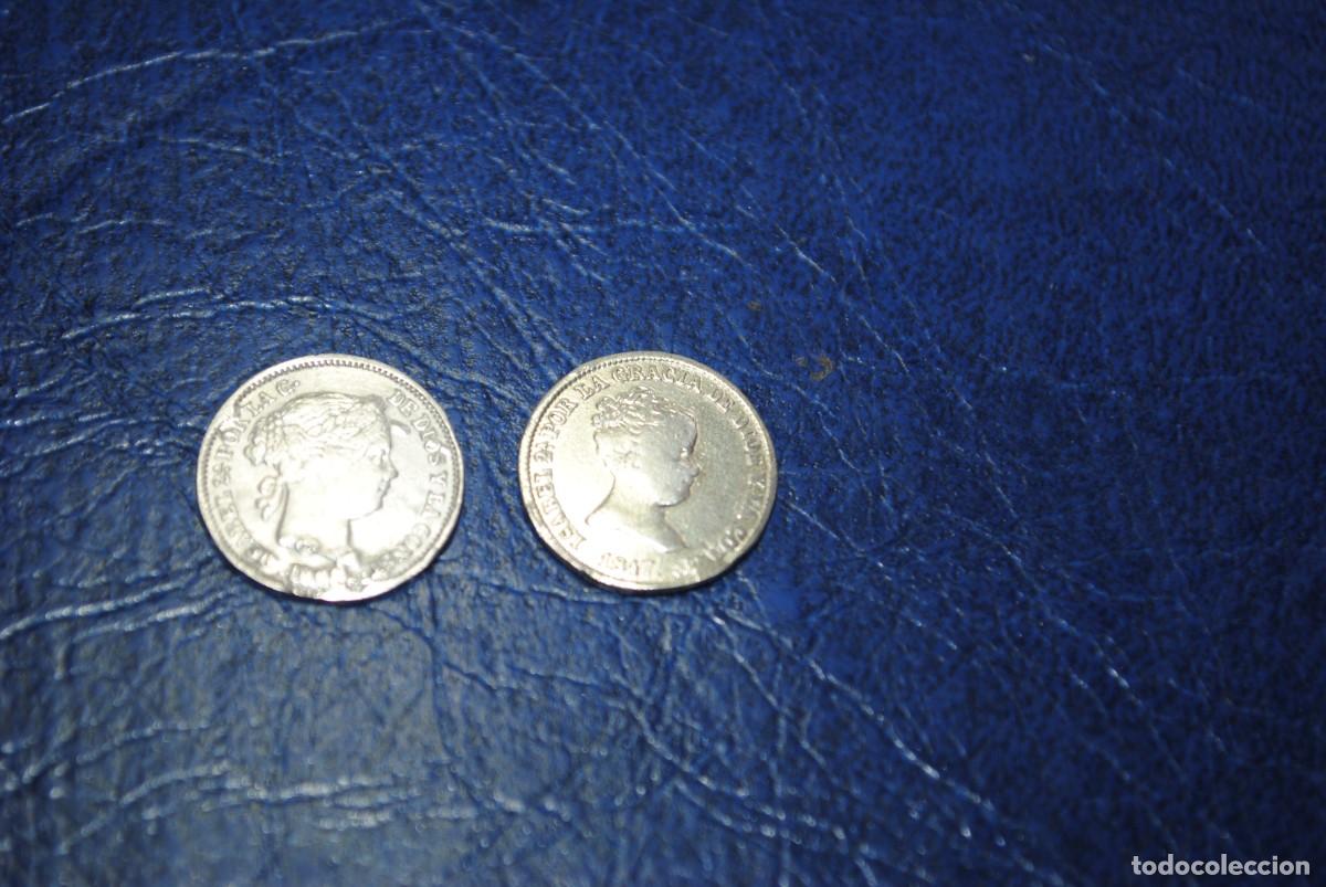 Monedas de Espa&ntilde;a: MONEDAS ISABEL I I , LOTE DE DOS - Foto 1