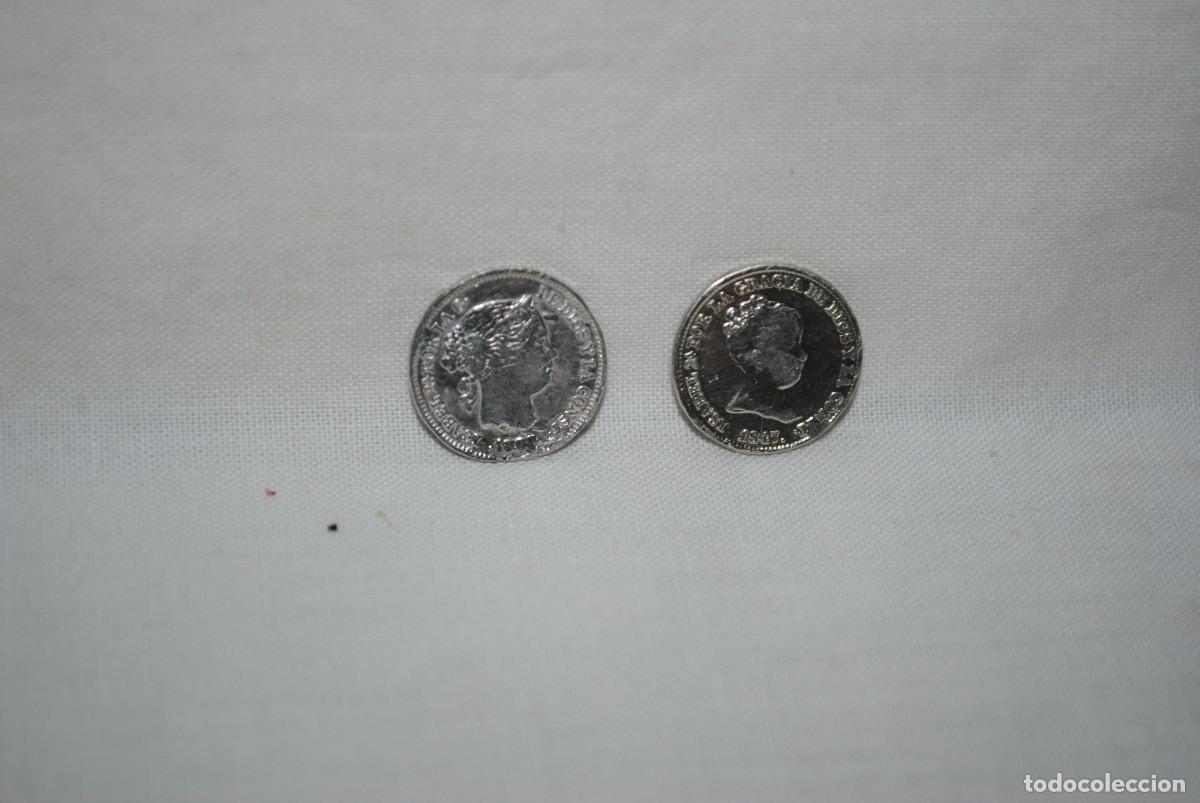 Monedas de Espa&ntilde;a: MONEDAS ISABEL I I , LOTE DE DOS - Foto 3
