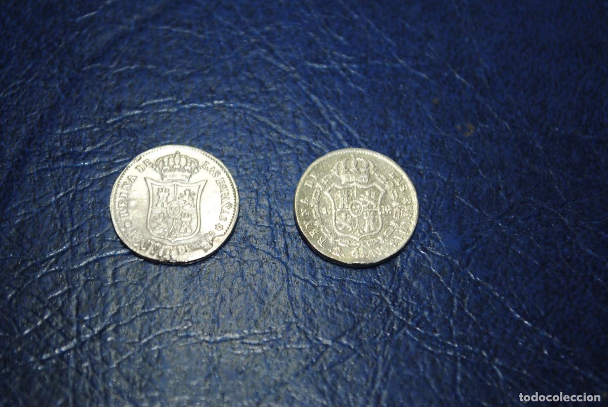 Monedas de Espa&ntilde;a: MONEDAS ISABEL I I , LOTE DE DOS - Foto 4