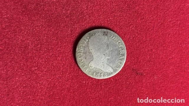 Monedas de Espa&ntilde;a: Fernando VII, 2 reales, AC 827, 1813 IG