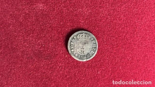 Monedas de Espa&ntilde;a: Felipe V, 1/2 Real, 1733 PA Sevilla, AC 339