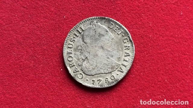 Monedas de Espa&ntilde;a: Carlos III, 2 Reales, 1780 MI Limaa, AC 595