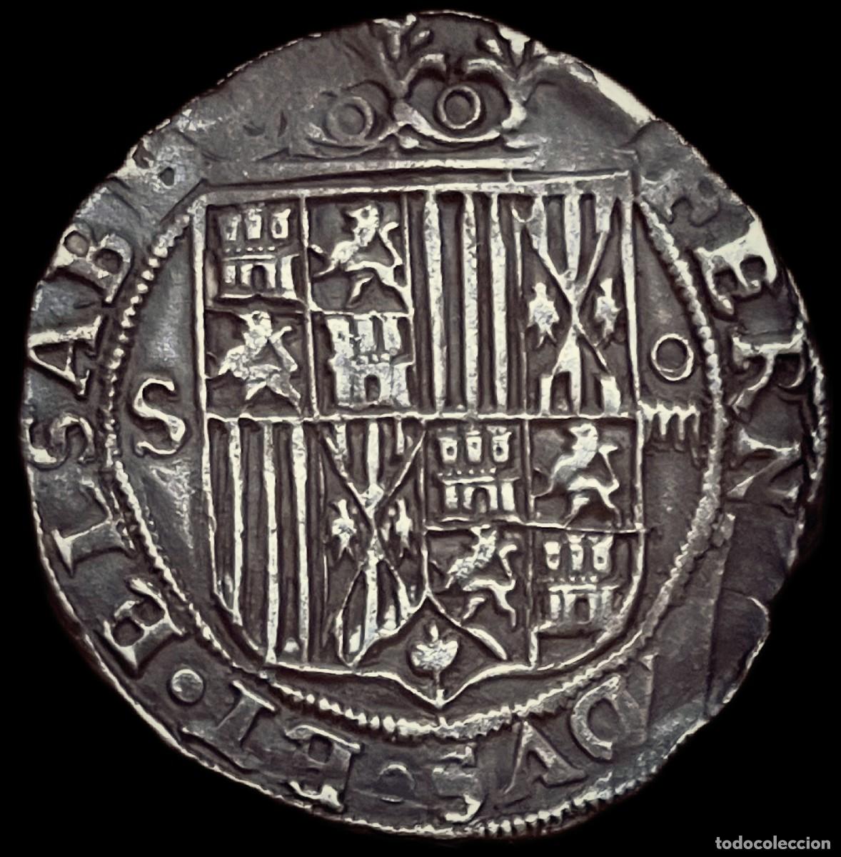 Monedas de Espa&ntilde;a: 4 Reales Reyes Cat&oacute;licos Sevilla
