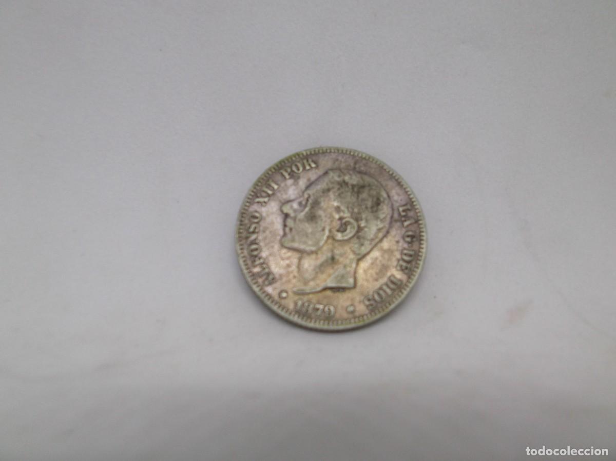 Monedas de Espa&ntilde;a: Moneda Espa&ntilde;a 1879 Alfonso XII 2 pesetas. Peso: 9.9