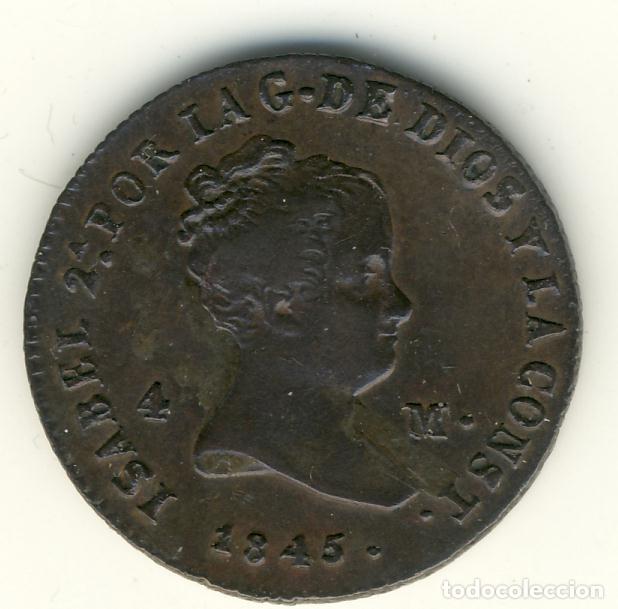 Monedas de Espa&ntilde;a: ISABEL II - 4 MARAVEDIS 1845 (SEGOVIA)