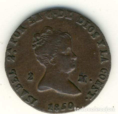 Monedas de Espa&ntilde;a: ISABEL II - 2 MARAVEDIS 1850 (SEGOVIA)