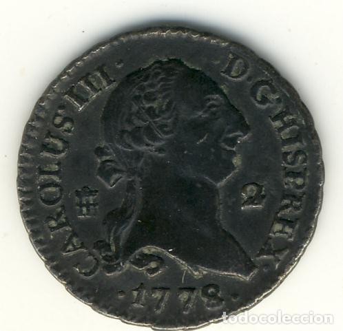Monedas de Espa&ntilde;a: CARLOS III - 2 MARAVEDIS 1778 SEGOVIA