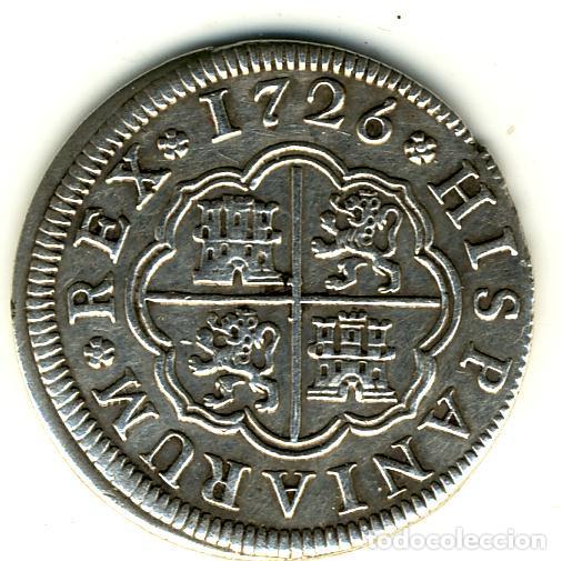 Monedas de Espa&ntilde;a: FELIPE V - 1 REAL 1726 F (SEGOVIA)