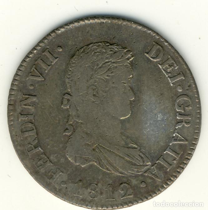 Monedas de Espa&ntilde;a: FERNANDO VII - 2 REALES 1812 S.F. CATALU&Ntilde;A